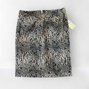 🌻 Michael Kors Snake Print Pencil Skirt